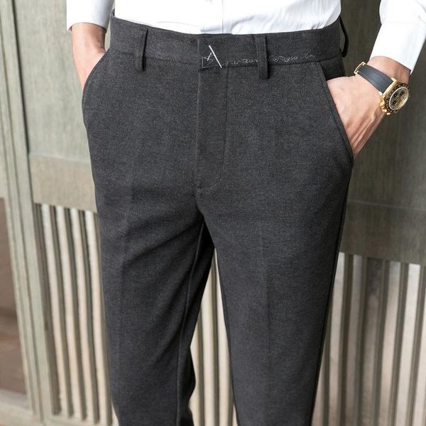 men's suits & blazers autumn winter woolen pant 2021 business office social suit pants streetwear vintage casual slim fit wedding dress, White;black
men's suits & blazers autumn winter woolen pant 2021 business office social suit pants streetwear vintage casual slim fit wedding dress, White;black