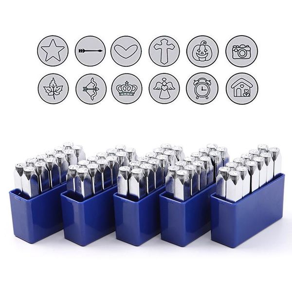 est 12 pcs/set (6mm 1/4") metal design stamps punch stamping tool electroplated hard carbon steel tools for stamp/punch craft
est 12 pcs/set (6mm 1/4") metal design stamps punch stamping tool electroplated hard carbon steel tools for stamp/punch craft