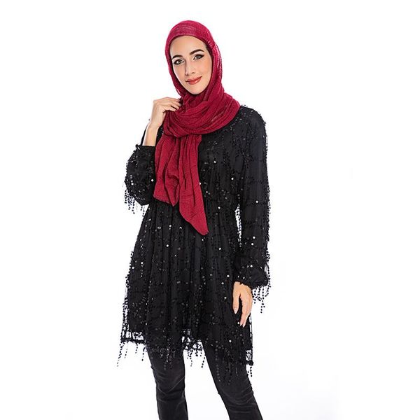 sequin blusas mujer de moda plus size long blouse women blusa feminina tassel womens and blouses autumn shirt women's & shirts, White
sequin blusas mujer de moda plus size long blouse women blusa feminina tassel womens and blouses autumn shirt women's & shirts, White