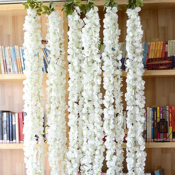 10pcs /lot 140 cm (55") length white artificial fabric wisteria sinensis flowers string for home decoration wedding supply decorative &
10pcs /lot 140 cm (55") length white artificial fabric wisteria sinensis flowers string for home decoration wedding supply decorative &