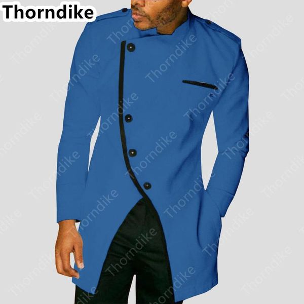 thorndike royal blue men's suit single breasted custom made formal suits wedding tuxedos business men wear (jacket+pants) ternos & blaz, White;black
thorndike royal blue men's suit single breasted custom made formal suits wedding tuxedos business men wear (jacket+pants) ternos & blaz, White;black