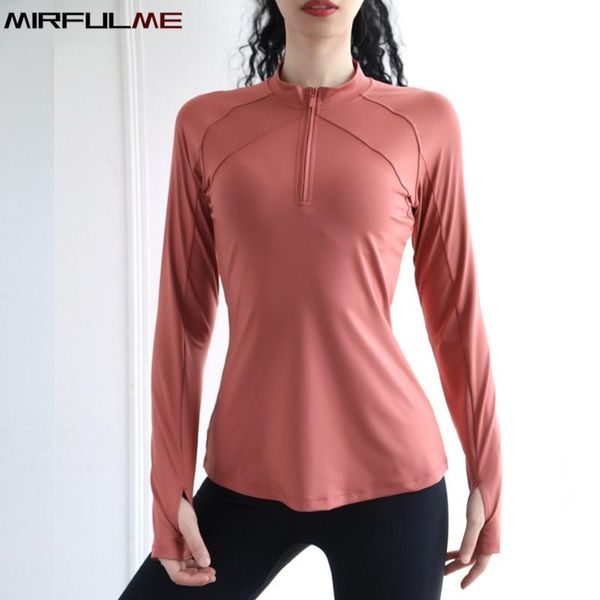 yoga outfit autumn women shirt zipper collar running sweatshirts quick dry gym workout long sleeves thumb hole sport t-shirt femme
yoga outfit autumn women shirt zipper collar running sweatshirts quick dry gym workout long sleeves thumb hole sport t-shirt femme