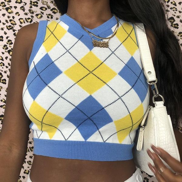 woman sweaters argyle v-neck knitted bottoming vest sleeveless short pullover fall 2021 women winter clothes streetwear1, Black;white
woman sweaters argyle v-neck knitted bottoming vest sleeveless short pullover fall 2021 women winter clothes streetwear1, Black;white
