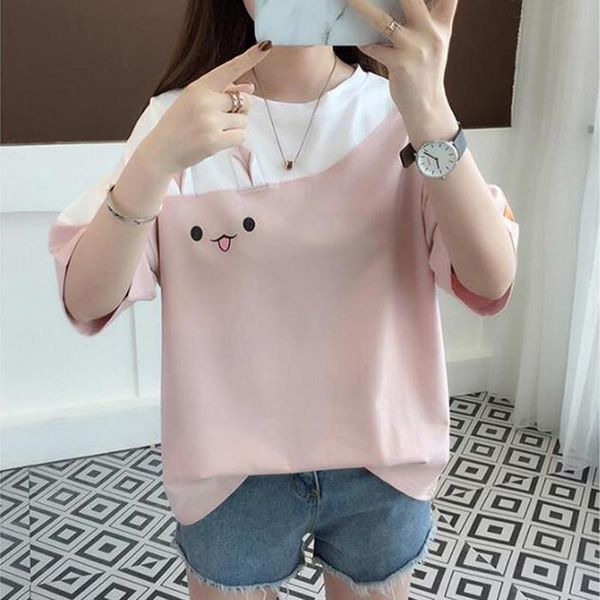 women's t-shirt female lovely pink t shirts cute carrot short sleeve anime tee mori girl kawaii, White
women's t-shirt female lovely pink t shirts cute carrot short sleeve anime tee mori girl kawaii, White