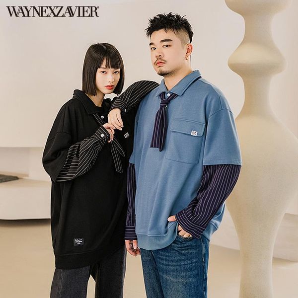 men's hoodies & sweatshirts waynexzavier 2021 autumn winter cotton oversized casual hoodie vertical stripes stitching long sleeve 6538, Black
men's hoodies & sweatshirts waynexzavier 2021 autumn winter cotton oversized casual hoodie vertical stripes stitching long sleeve 6538, Black