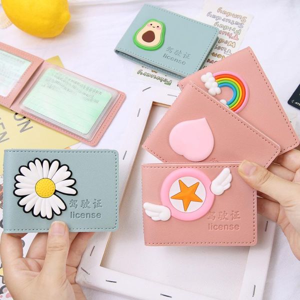 card holders 1pc cartoon driving license leather case pu multicolor driver's cover driver shell id bag cute 6 slots, Brown;gray
card holders 1pc cartoon driving license leather case pu multicolor driver's cover driver shell id bag cute 6 slots, Brown;gray