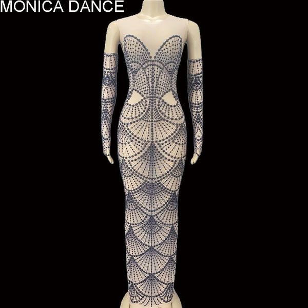 stage wear 2 color women elegant pearls rhinestones dress birthday wedding celebrate mesh long party gown outfit singer, Black;red
stage wear 2 color women elegant pearls rhinestones dress birthday wedding celebrate mesh long party gown outfit singer, Black;red