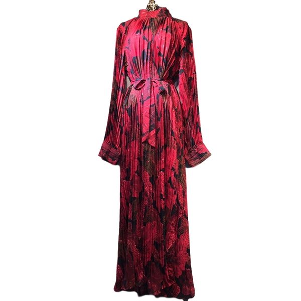 lanmrem women dresses famale 2021 new vintage stand collar loose slimming belt pleated long sleeve printed 135cm length, Black;gray
lanmrem women dresses famale 2021 new vintage stand collar loose slimming belt pleated long sleeve printed 135cm length, Black;gray