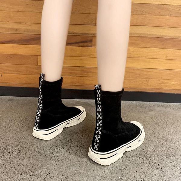 boots 2021 fashionable suede elastic women's comfortable/breathable student shoes thick bottom female casual simple ladies, Black
boots 2021 fashionable suede elastic women's comfortable/breathable student shoes thick bottom female casual simple ladies, Black