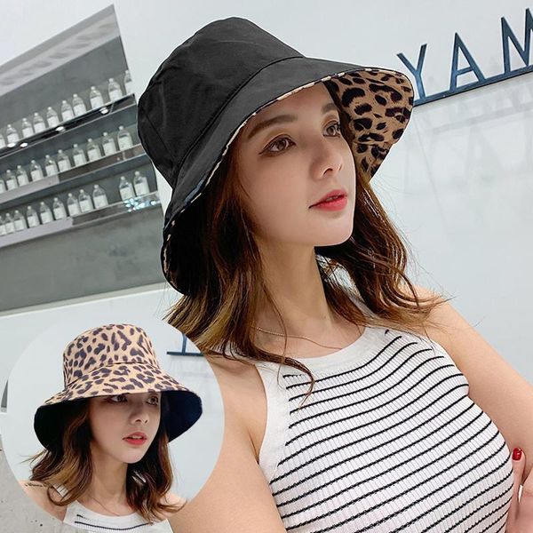 wide brim hats women bucket hat double-sided leopard black fisherman summer autumn female girls outdoor shade panama sun cap, Blue;gray
wide brim hats women bucket hat double-sided leopard black fisherman summer autumn female girls outdoor shade panama sun cap, Blue;gray