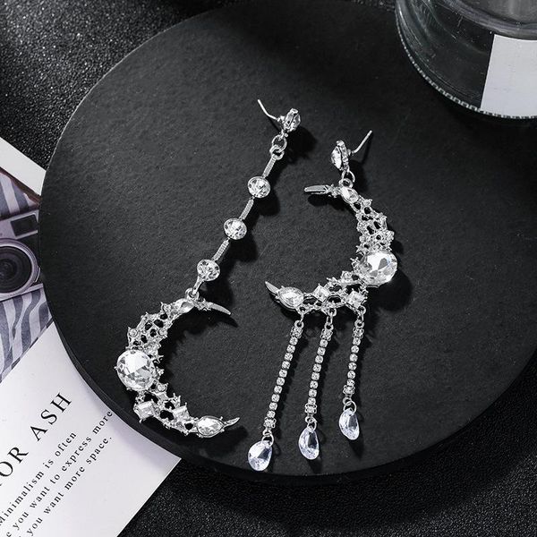 bangle ch-1463 s925 silver needle light luxury asymmetric diamond moon earrings 2021 trendy long tassel, Black
bangle ch-1463 s925 silver needle light luxury asymmetric diamond moon earrings 2021 trendy long tassel, Black