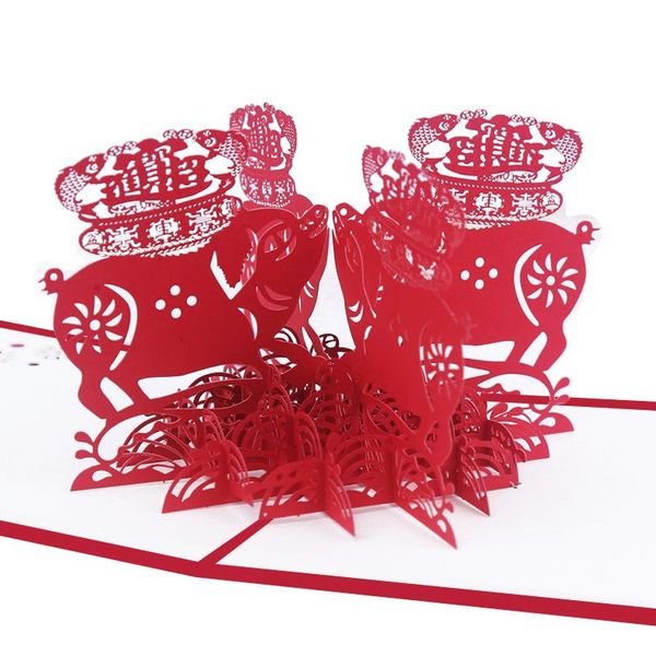 greeting cards product's 2021 pig year creative blessing card chinese paper-cut business festival year's
greeting cards product's 2021 pig year creative blessing card chinese paper-cut business festival year's