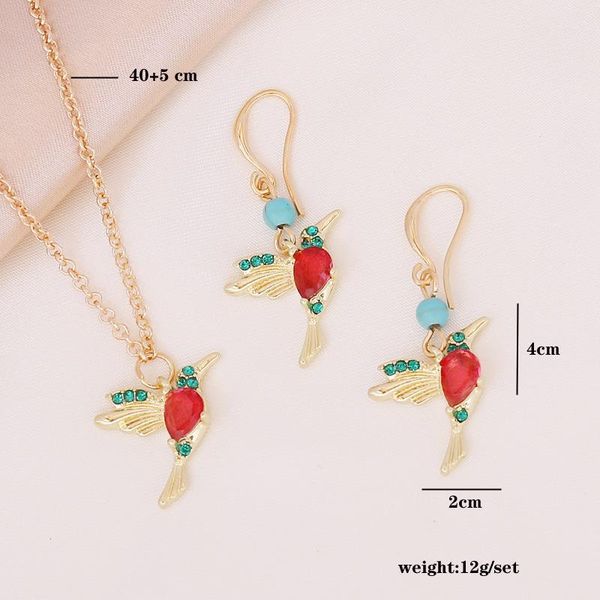 earrings & necklace crystal animal hummingbird necklaces drop for women multicolor bird pendant tassel jewelry gifts, Silver
earrings & necklace crystal animal hummingbird necklaces drop for women multicolor bird pendant tassel jewelry gifts, Silver