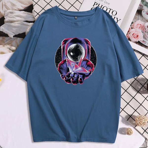 women's t-shirt a fold in space astronaut planet print tshirts short sleeve large size t shirt comfortable soft t-shirts, White
women's t-shirt a fold in space astronaut planet print tshirts short sleeve large size t shirt comfortable soft t-shirts, White