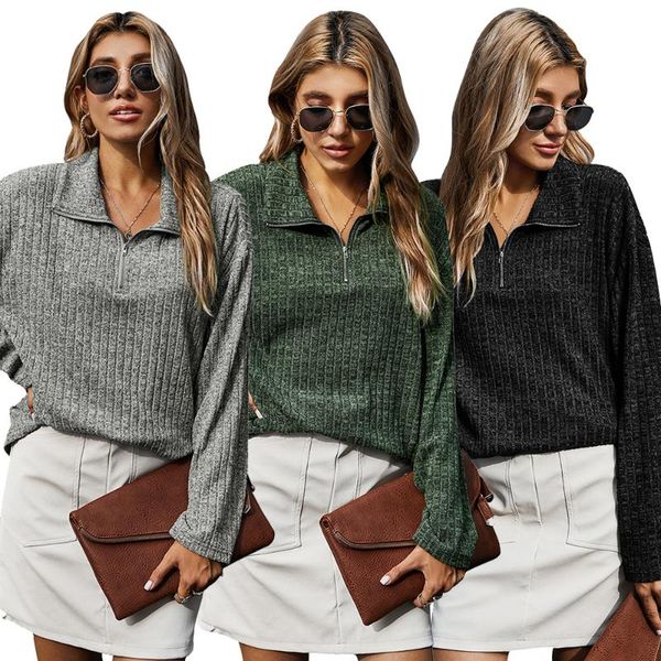 women's hoodies & sweatshirts 2021 fashion lapel zip-up vintage collar long sleeve blouse female outerwear chic in solid color, Black
women's hoodies & sweatshirts 2021 fashion lapel zip-up vintage collar long sleeve blouse female outerwear chic in solid color, Black