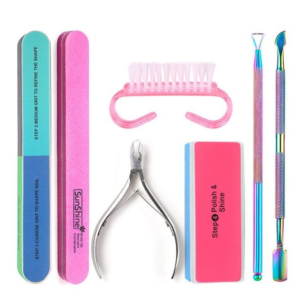 nail art kits 7pcs/set care tools clipper files manicure pedicure polishing professional diy
nail art kits 7pcs/set care tools clipper files manicure pedicure polishing professional diy