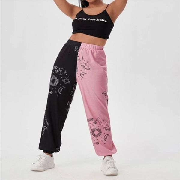 women's pants & capris gothic chic graphic printing sweatpants black pink patchwork casual joggers women kawaii teens clothes harajuku, Black;white
women's pants & capris gothic chic graphic printing sweatpants black pink patchwork casual joggers women kawaii teens clothes harajuku, Black;white