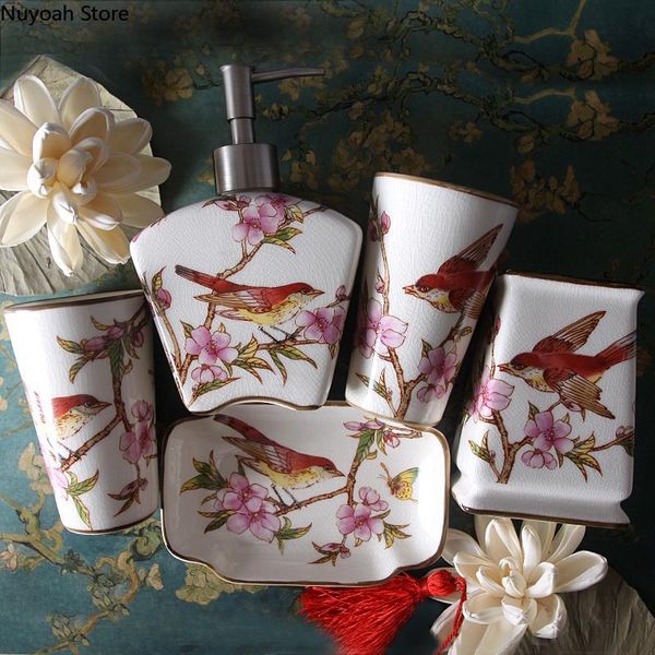 creative ceramic art toothbrush cup lotion bottle soap dish simple bathroom supplies decoration accessories bath accessory set
creative ceramic art toothbrush cup lotion bottle soap dish simple bathroom supplies decoration accessories bath accessory set