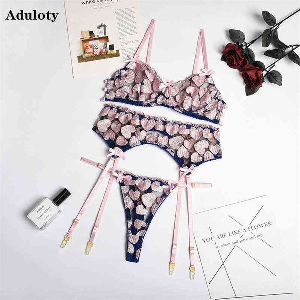 nxy set aduloty' women' pink heart-shaped embroidery thin net gauze lingerie underwire bra erotic garter belt thong set 1127, Red;black
nxy set aduloty' women' pink heart-shaped embroidery thin net gauze lingerie underwire bra erotic garter belt thong set 1127, Red;black