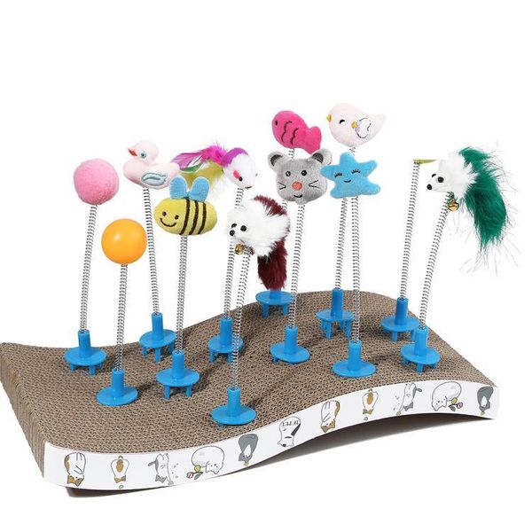 cat toys 2 pcs/lot random shaking happy cartoon smiling toy fit for funny corrugated scratch board
cat toys 2 pcs/lot random shaking happy cartoon smiling toy fit for funny corrugated scratch board