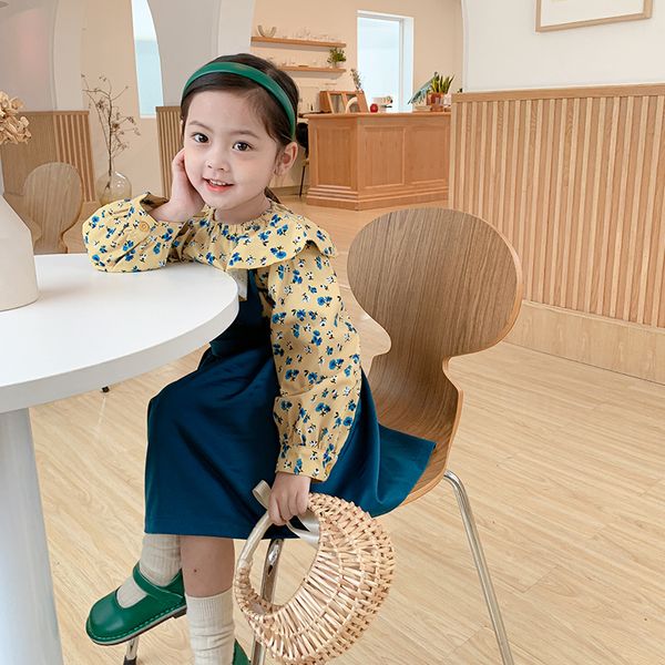 2021 spring autumn girls shirt suspender dress suit childrens floral pattern shirt dress kids two-piece suit 2-8y, Red;yellow
2021 spring autumn girls shirt suspender dress suit childrens floral pattern shirt dress kids two-piece suit 2-8y, Red;yellow