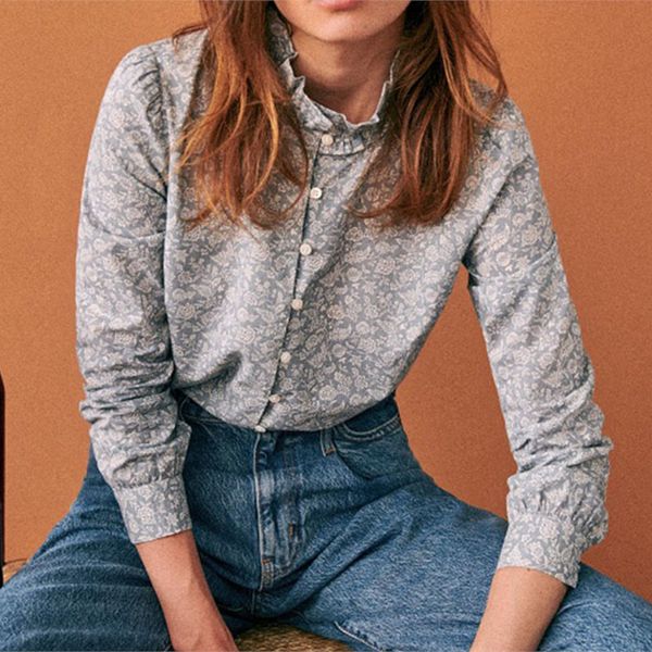 blouses floral print shirts women cotton button up soft casual elegant chic vintage femme camisas mujer blouse xeoz, White
blouses floral print shirts women cotton button up soft casual elegant chic vintage femme camisas mujer blouse xeoz, White