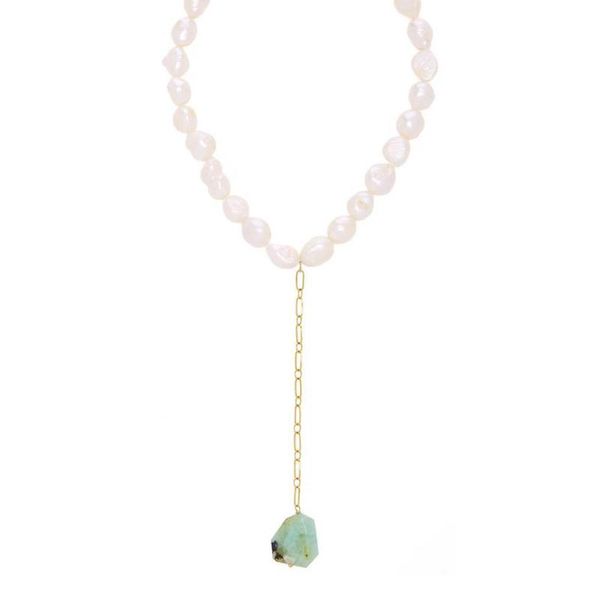exquisite fashion natural freshwater pearl material luxury irregular handmade stone pendant jewelry for women party collar necklaces, Silver
exquisite fashion natural freshwater pearl material luxury irregular handmade stone pendant jewelry for women party collar necklaces, Silver