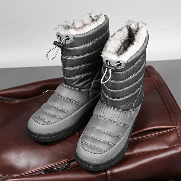 boots winter snow women waterproof faux fur warm mid calf ladies botas elastic solid flats non-slip boot plus size 43, Black
boots winter snow women waterproof faux fur warm mid calf ladies botas elastic solid flats non-slip boot plus size 43, Black