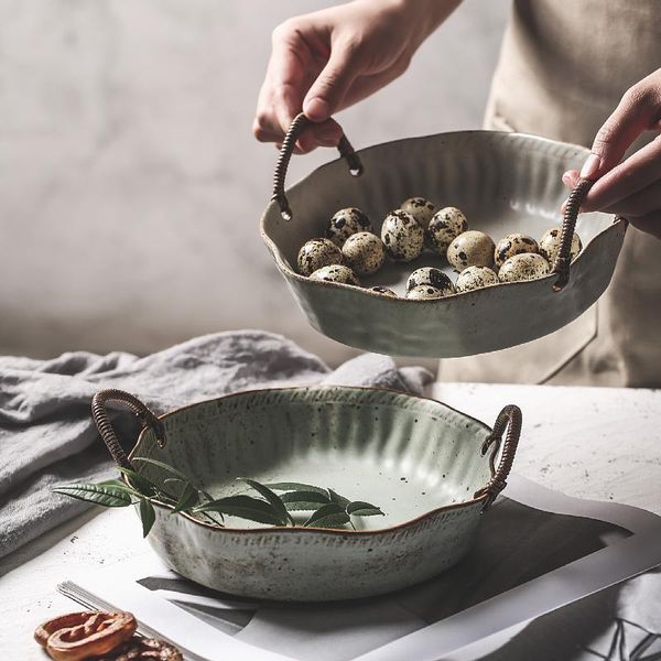 dishes & plates vintage handmade pottery with rope handle japan dessert bread snack dish fruit tray salad bowl kitchen tableware art
dishes & plates vintage handmade pottery with rope handle japan dessert bread snack dish fruit tray salad bowl kitchen tableware art