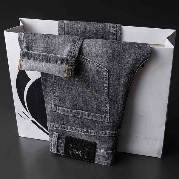 spring 2022 and summer european fashion brand jeans men's embroidery, drill, slim fit, elastic korean small foot long pants, Blue
spring 2022 and summer european fashion brand jeans men's embroidery, drill, slim fit, elastic korean small foot long pants, Blue