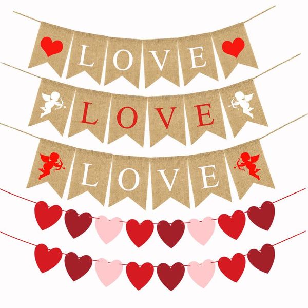 sweet heart garland happy valentine's day cupid love banner party decoration for home wedding flag bunting birthday
sweet heart garland happy valentine's day cupid love banner party decoration for home wedding flag bunting birthday