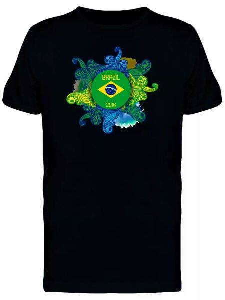 brazil 2016 logo with sun flare men's tee -image by shutterstock, White;black
brazil 2016 logo with sun flare men's tee -image by shutterstock, White;black