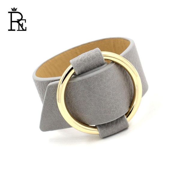 fashion women leather pu bracelet bangles women jewelry light gold color charm multicolor bracelets new design ob15, Black
fashion women leather pu bracelet bangles women jewelry light gold color charm multicolor bracelets new design ob15, Black