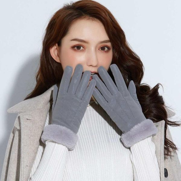 cycling gloves women leather winter thermal warm faux mittens outdoor motorcycle ski touchscreen sports full finger, Black
cycling gloves women leather winter thermal warm faux mittens outdoor motorcycle ski touchscreen sports full finger, Black