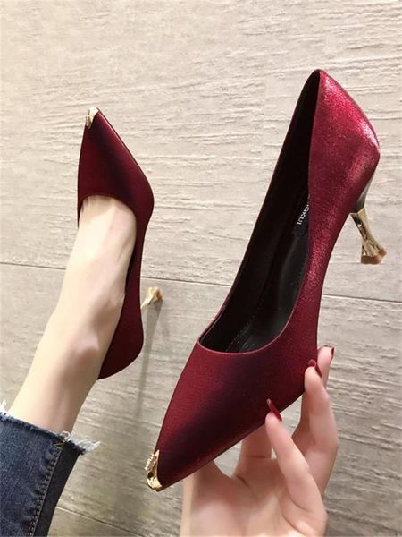 dress shoes spring and autumn fashion pointed temperament stiletto high heels versatile shallow mouth ladies single, Black
dress shoes spring and autumn fashion pointed temperament stiletto high heels versatile shallow mouth ladies single, Black