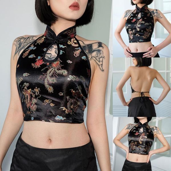 women's t-shirt women fashion summer chinese style embroidery tank sleeveless party clubweart-shirt camiseta mujer fjwl, White
women's t-shirt women fashion summer chinese style embroidery tank sleeveless party clubweart-shirt camiseta mujer fjwl, White