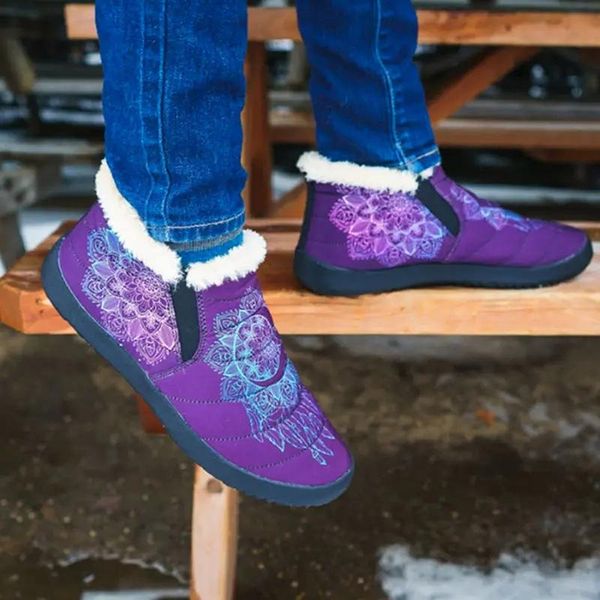 boots 2022 women snow winter waterproof non-slip warm females ankle retro printed thick-soled shoes, Black
boots 2022 women snow winter waterproof non-slip warm females ankle retro printed thick-soled shoes, Black