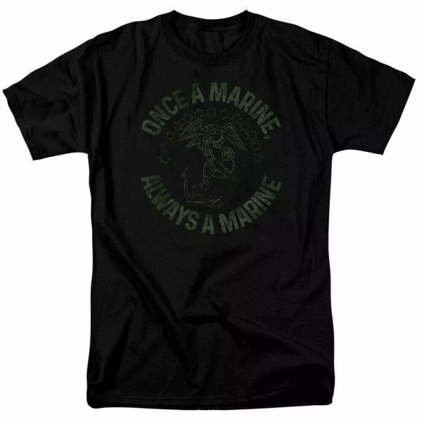 u.s. marine corps always a marine t shirt licensed marines armed force usa black, White;black
u.s. marine corps always a marine t shirt licensed marines armed force usa black, White;black