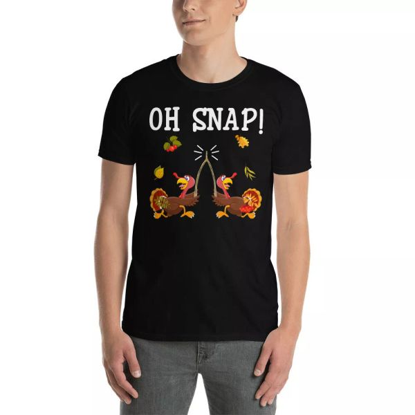 Oh Snap Funny Thanksgiving Turkey With Wishbone Fall Autumn Lover Gifts T-Shirt, White;black
Oh Snap Funny Thanksgiving Turkey With Wishbone Fall Autumn Lover Gifts T-Shirt, White;black