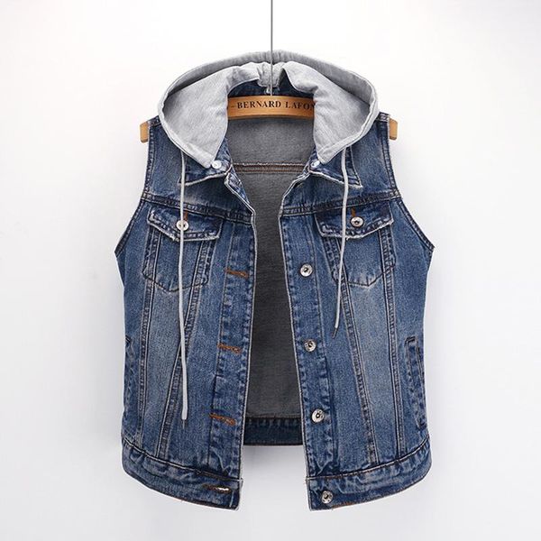 women's jackets ladies jacket denim spring and autumn ripped short sleeveless, Black;brown
women's jackets ladies jacket denim spring and autumn ripped short sleeveless, Black;brown