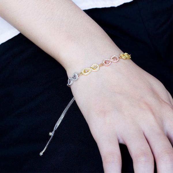 wholesale new creative fashion all-match jewelry trendy lucky 8 zircon bracelet for women luxury namour charm gift all seasons, Golden;silver
wholesale new creative fashion all-match jewelry trendy lucky 8 zircon bracelet for women luxury namour charm gift all seasons, Golden;silver