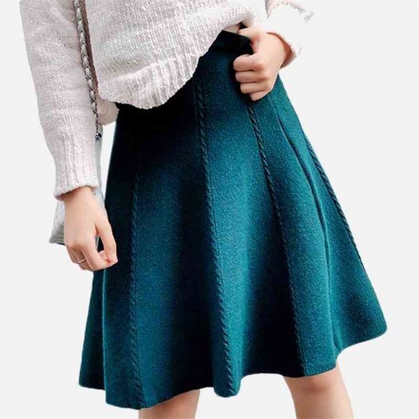 solid high-waisted pleated skirts womens elastic knitting women's skirt a-line streetwear midi bottom spring female cloths 210325, Black
solid high-waisted pleated skirts womens elastic knitting women's skirt a-line streetwear midi bottom spring female cloths 210325, Black