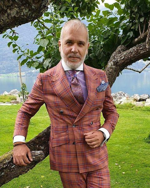 men's suits & blazers 2 pieces plaid double breasted red casual slim fit for wedding clothing jackets+pants, White;black
men's suits & blazers 2 pieces plaid double breasted red casual slim fit for wedding clothing jackets+pants, White;black