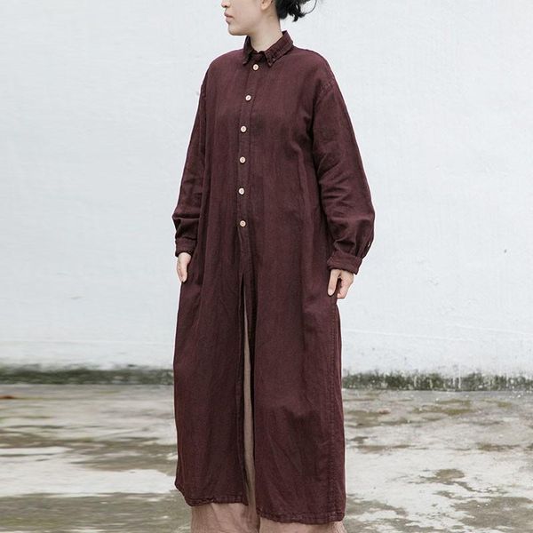 women's trench coats fairynatural fashion turn down collar single breasted windbreaker 2021 autumn spring cotton linen ladies long chin, Tan;black
women's trench coats fairynatural fashion turn down collar single breasted windbreaker 2021 autumn spring cotton linen ladies long chin, Tan;black