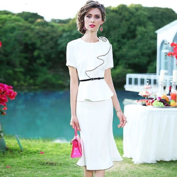 casual dresses superior quality celebrity mermaid suit summer light mature fashion o-neck waist fishtail skirt women's set 4trj, Black;gray
casual dresses superior quality celebrity mermaid suit summer light mature fashion o-neck waist fishtail skirt women's set 4trj, Black;gray