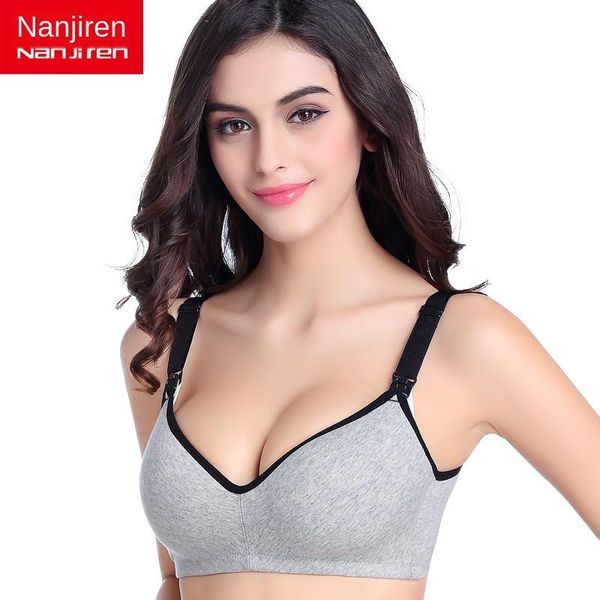 pure cotton maternity bra solid feeding adjustable push up anti sagging non-steel ring underwear intimates, White
pure cotton maternity bra solid feeding adjustable push up anti sagging non-steel ring underwear intimates, White