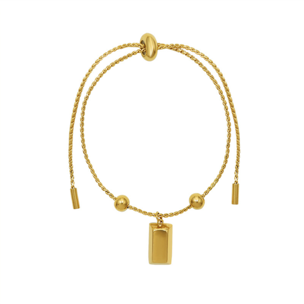 charm bracelets unique pull buckle adjustable golden brick steel balls bracelet for women titanium gold-plated pulseras mujer, Golden;silver
charm bracelets unique pull buckle adjustable golden brick steel balls bracelet for women titanium gold-plated pulseras mujer, Golden;silver