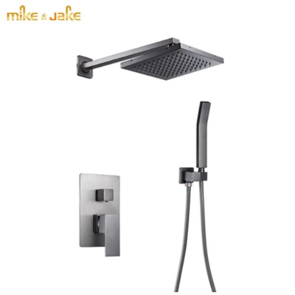 wall mounted gunmetal gray shower faucet concealed bath mixer box bathroom suit sets
wall mounted gunmetal gray shower faucet concealed bath mixer box bathroom suit sets