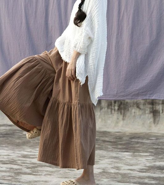 women's pants & capris fashion extra loose flare leg ruffle cotton linen women ankle-length pants, trendy designer pleated large lady p, Black;white
women's pants & capris fashion extra loose flare leg ruffle cotton linen women ankle-length pants, trendy designer pleated large lady p, Black;white