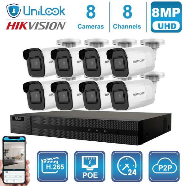 hikvision original camera kit 8pcs ds-2cd2085g1-i outdoor security system hik oem nvr ip67 night vision h.265+ guarding wireless kits
hikvision original camera kit 8pcs ds-2cd2085g1-i outdoor security system hik oem nvr ip67 night vision h.265+ guarding wireless kits